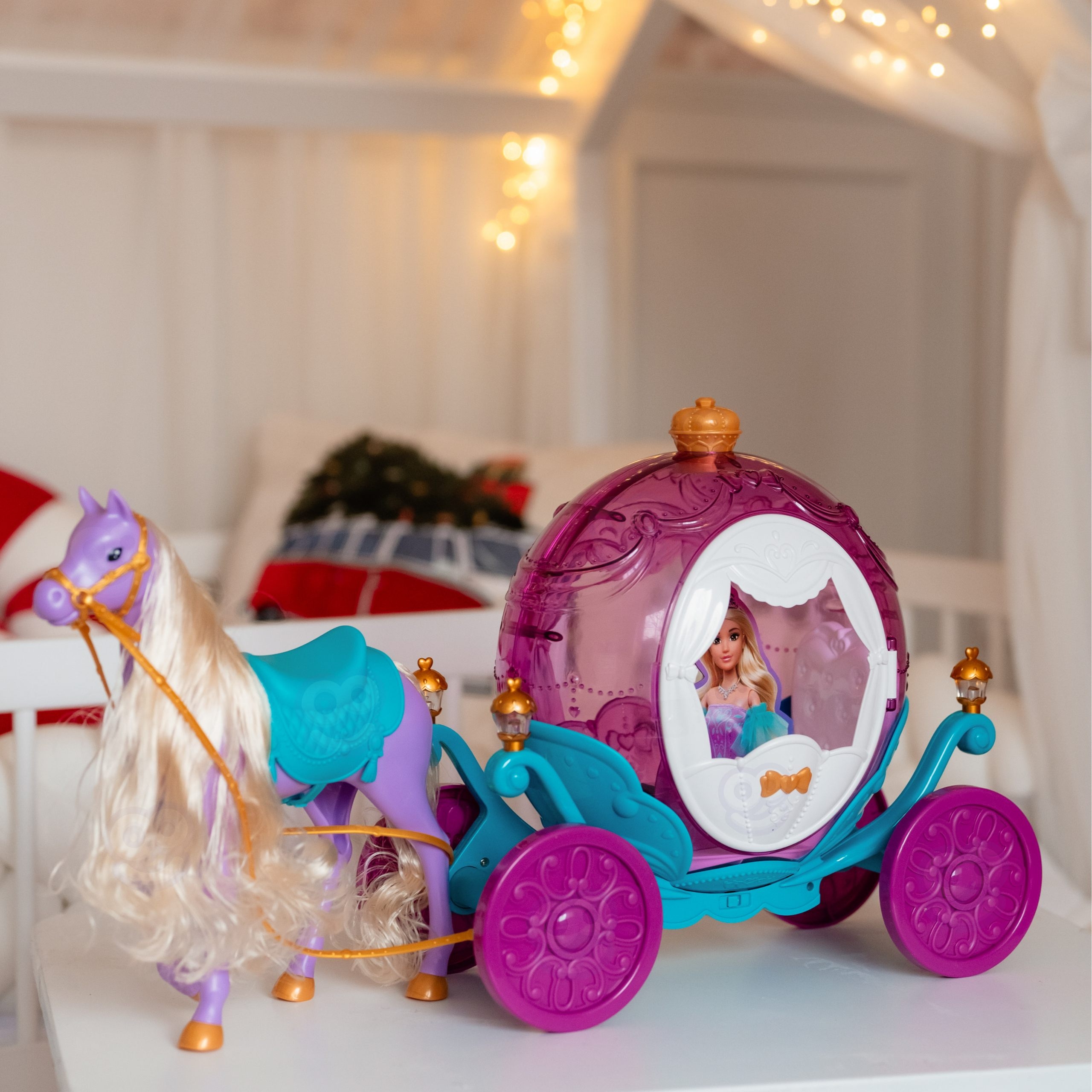 Lalka księżniczka lily i magiczny duży powóz karoca akcesoria - 10 z 13