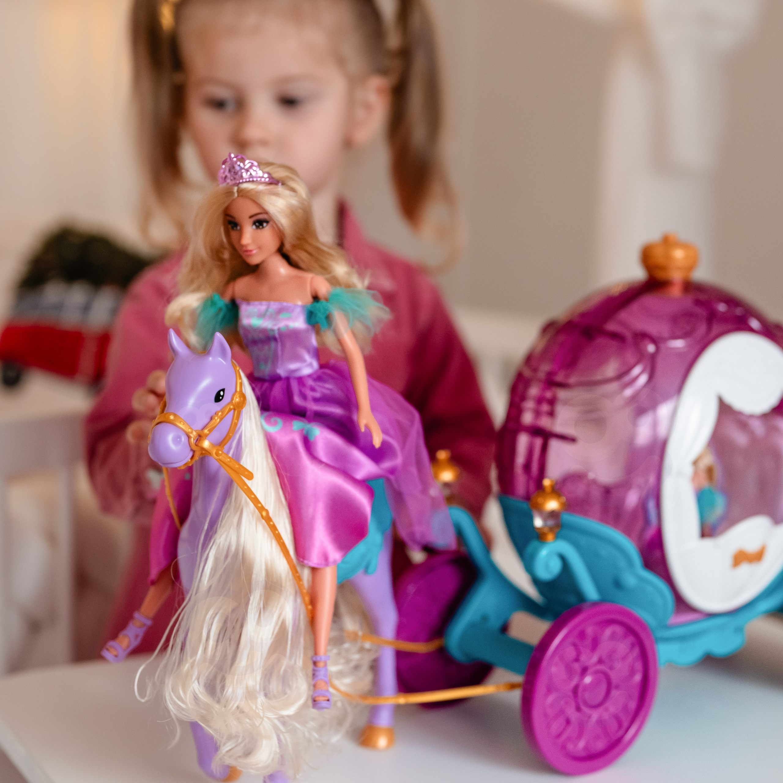 Lalka księżniczka lily i magiczny duży powóz karoca akcesoria - 12 z 13