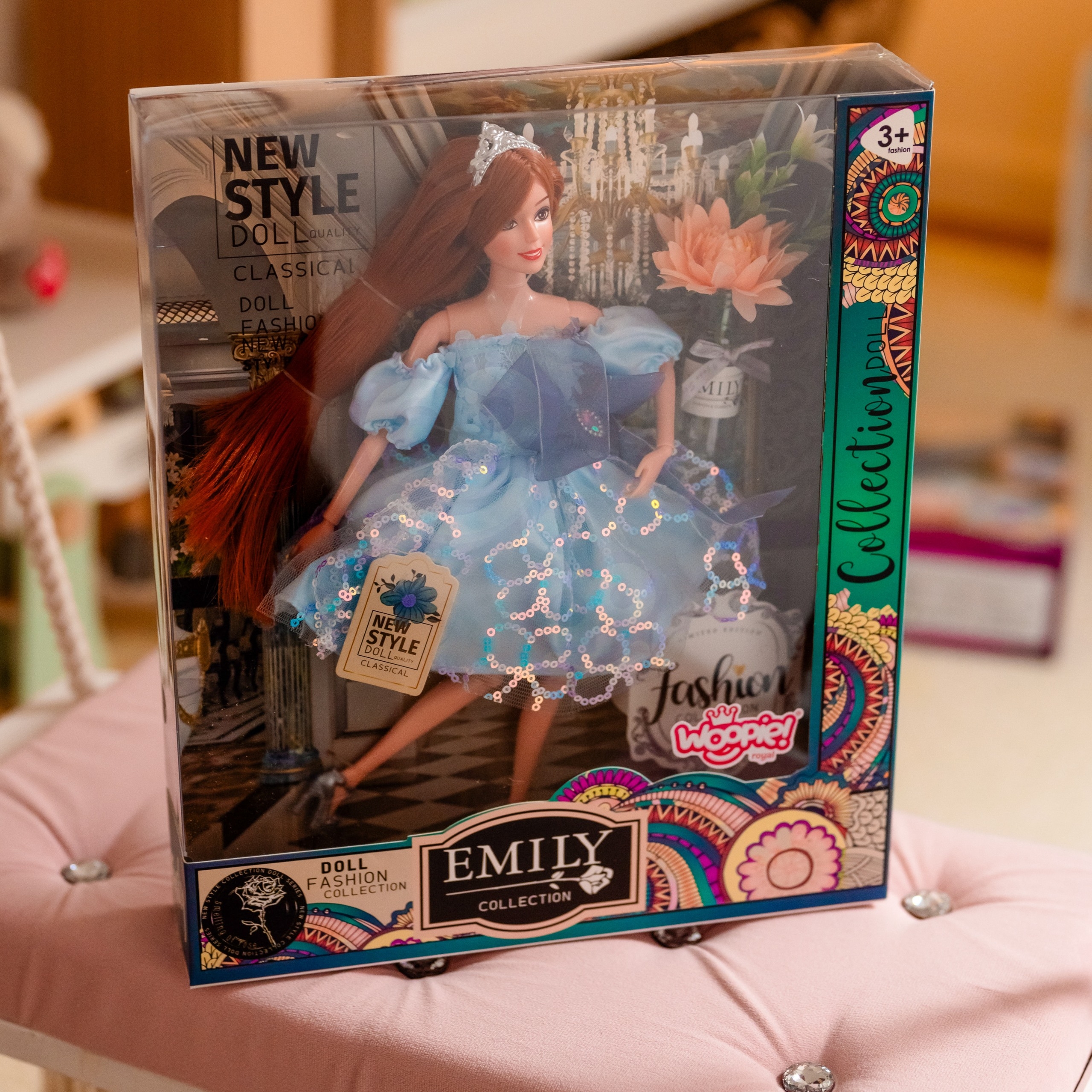 Lalka emi w błękitnej sukience tiulowej - 13 z 15