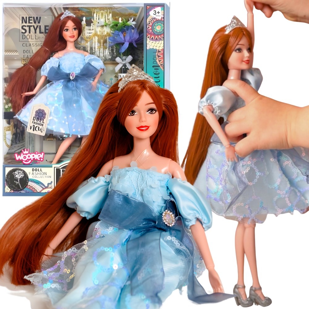 Lalka emi w błękitnej sukience tiulowej - 15 z 15