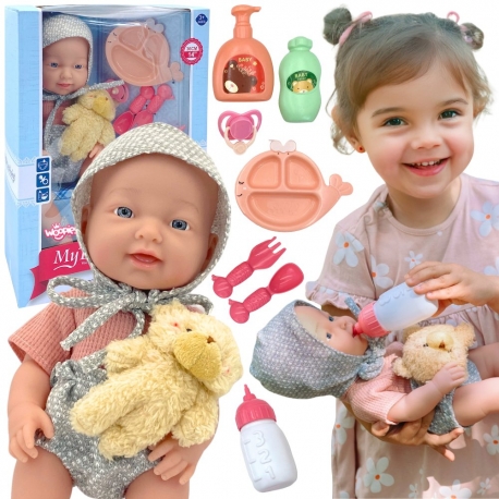 WOOPIE ROYAL Bobas w Ubranku MOJA ULUBIONA LALKA + akcesoria 36 cm.