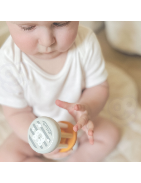 VIGA PolarB Drewniana Grzechotka Ze Zwierzątkiem