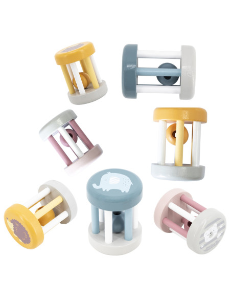 VIGA PolarB Drewniana Grzechotka Ze Zwierzątkiem