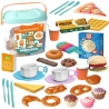 WOOPIE Zestaw XL Jedzenia do Zabawy Produkty Spożywcze Fast Food Słodycze Ciastka Sztucice w Wiaderku 40 el.