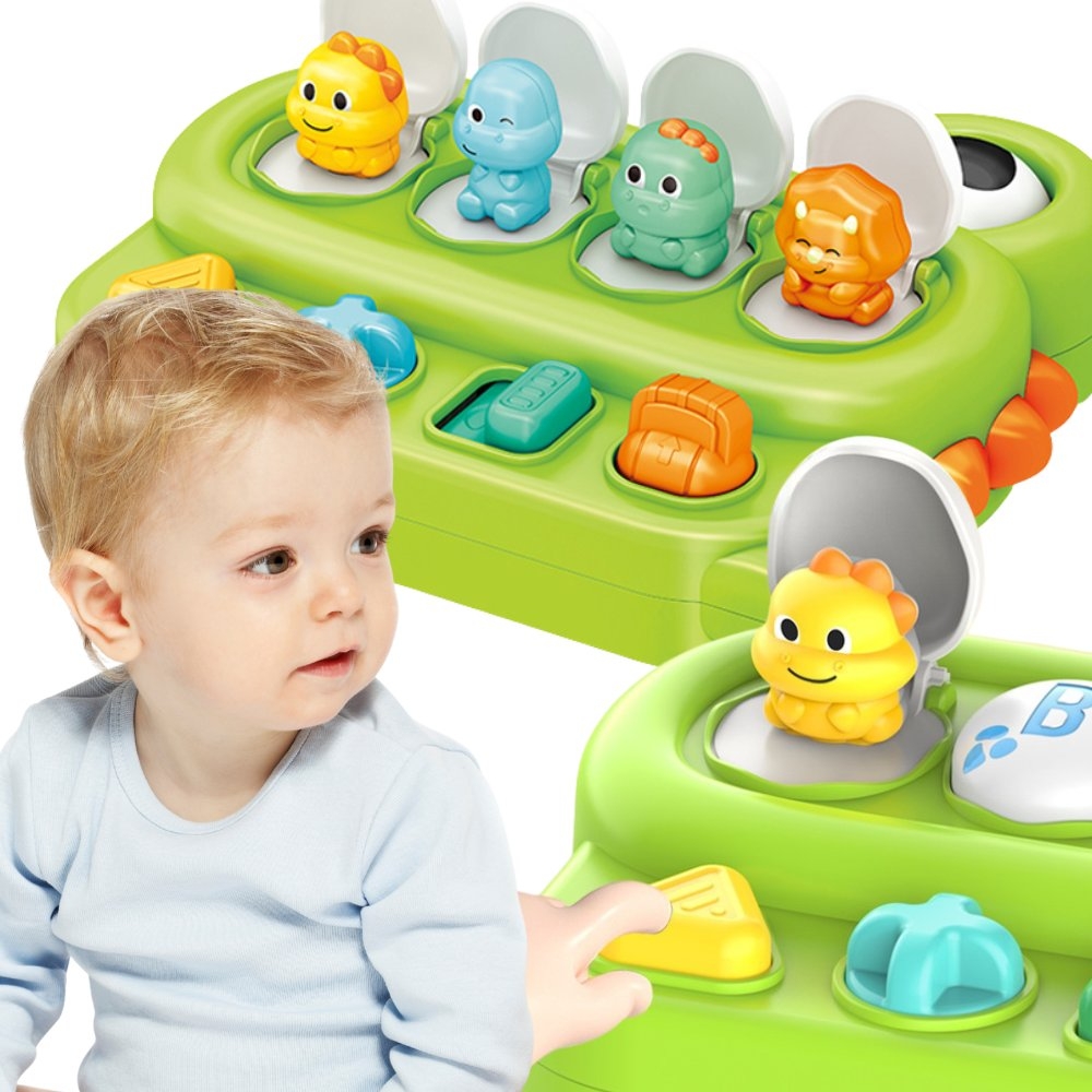 WOOPIE BABY Zabawka Edukacyjna Wyskakujące Dinozaury POP-UP