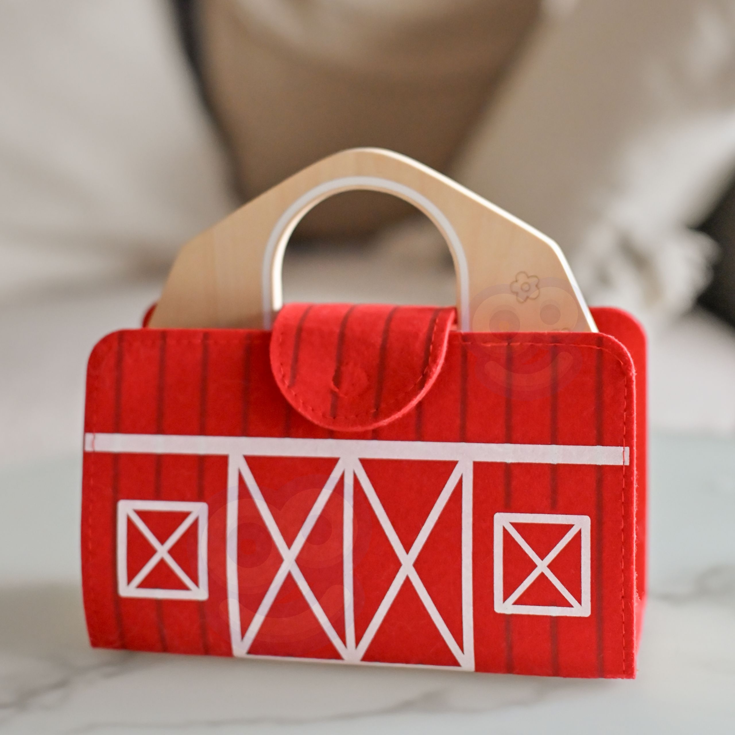 Drewniana składana farma w walizce ze zwierzątkami - 15 z 19