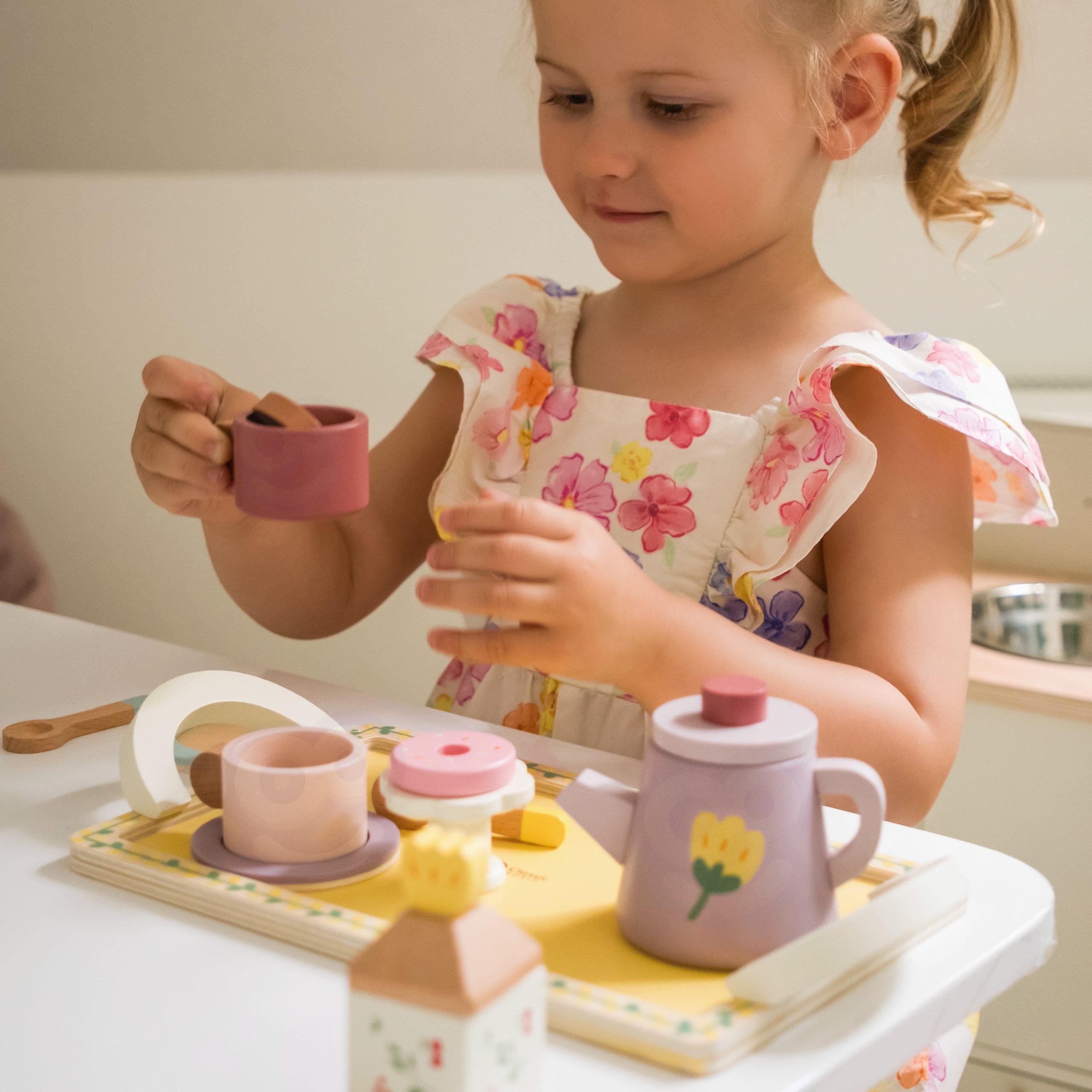 Magiczny Drewniany Zestaw Herbatkowy 14 el. - 16 z 18