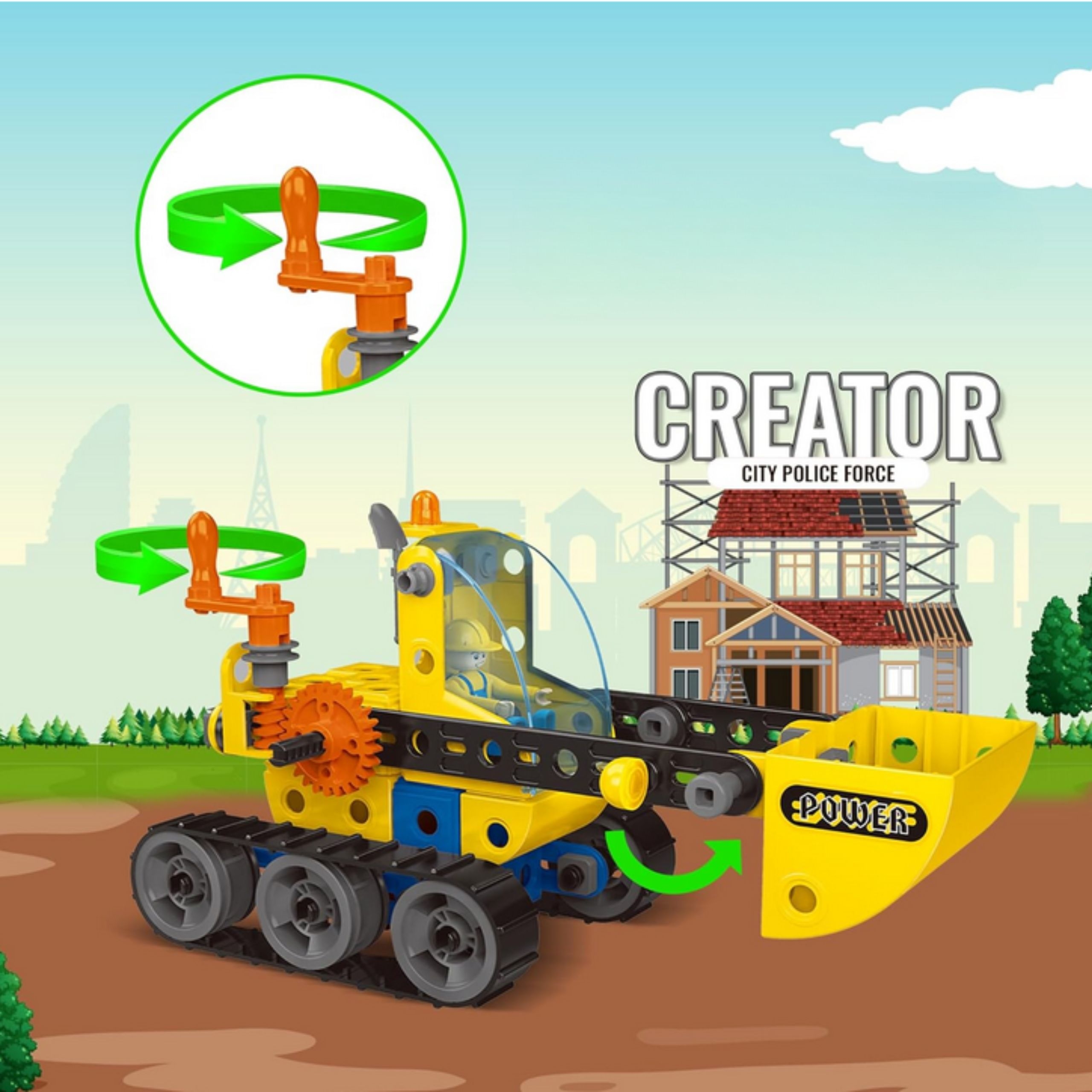 STEAM Budowlanki - 8 maszyn konstrukcyjnych - 8 z 13