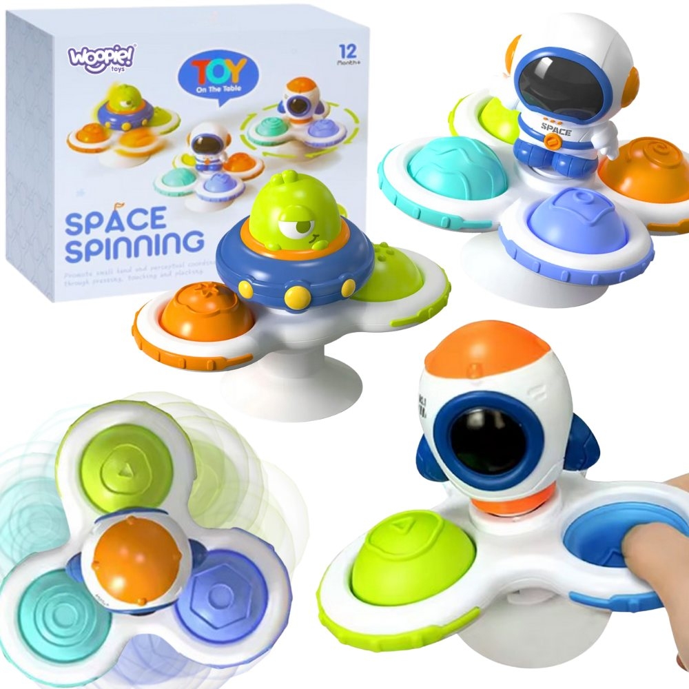 WOOPIE BABY Kosmiczny Spinner Pop-it  Zabawka Sensoryczna  Wymienne 3 szt.