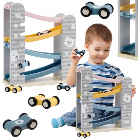  Drewniana Zjeżdżalnia Dla Samochodzików Viga