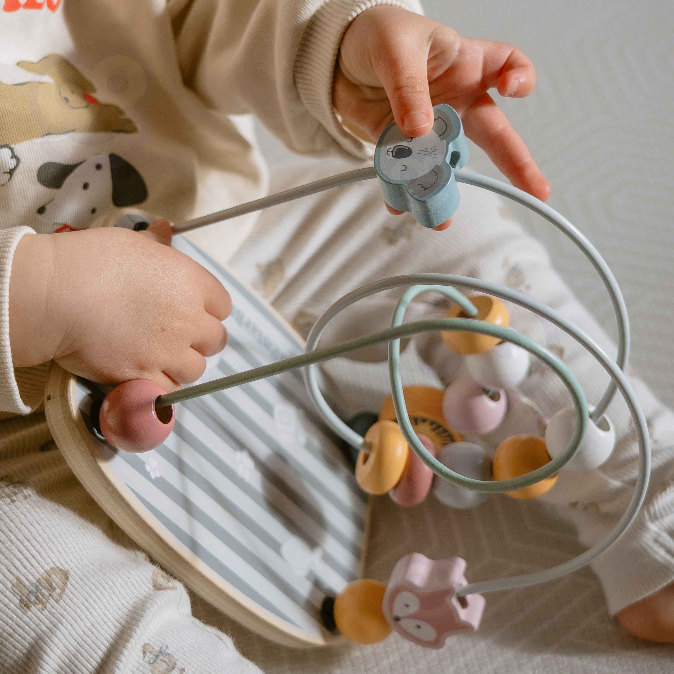 Polarb drewniany labirynt przeplatanka edukacyjna montessori - 16 z 18