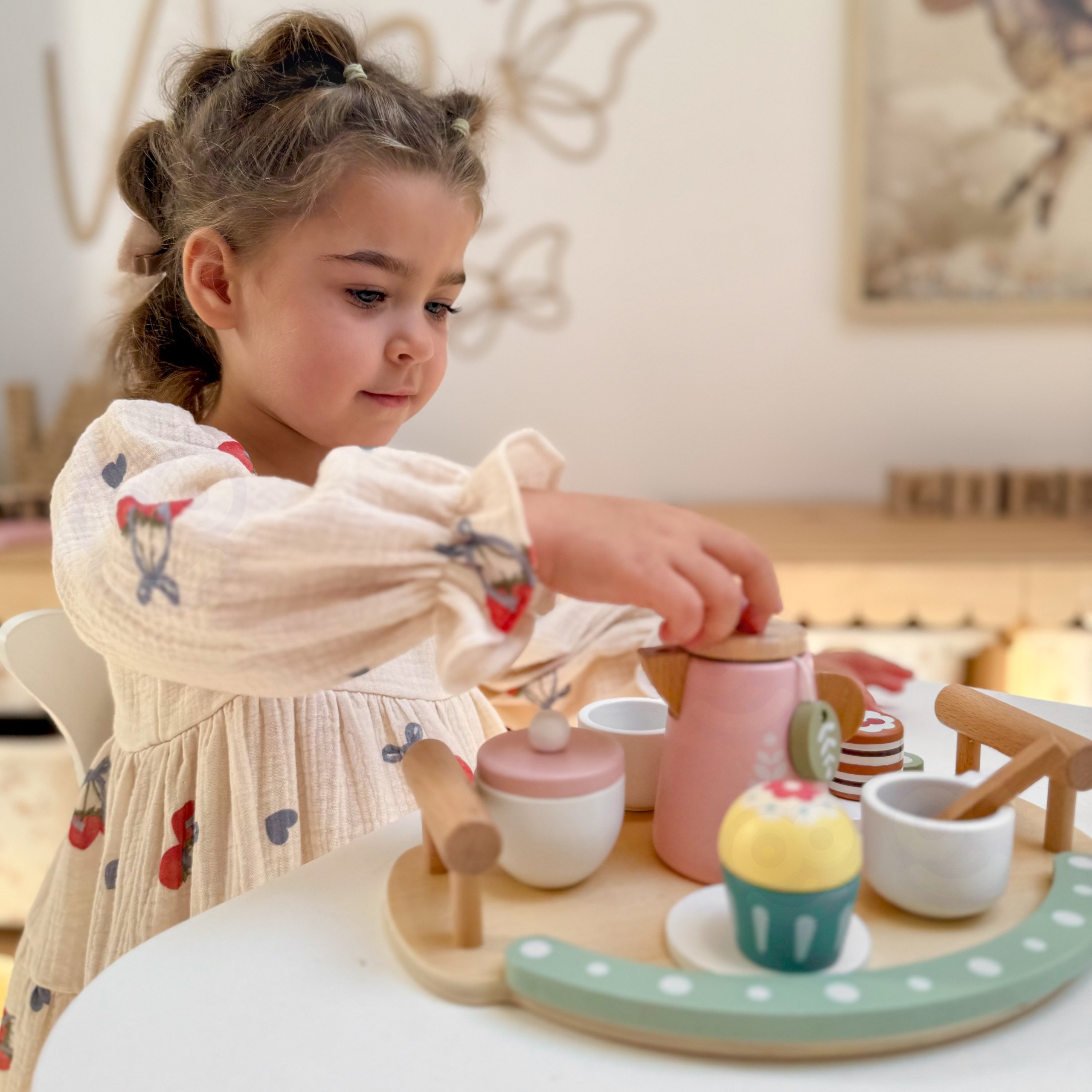 WOOPIE GREEN Drewniany Zestaw do Herbaty i Kawy 12 el. FSC