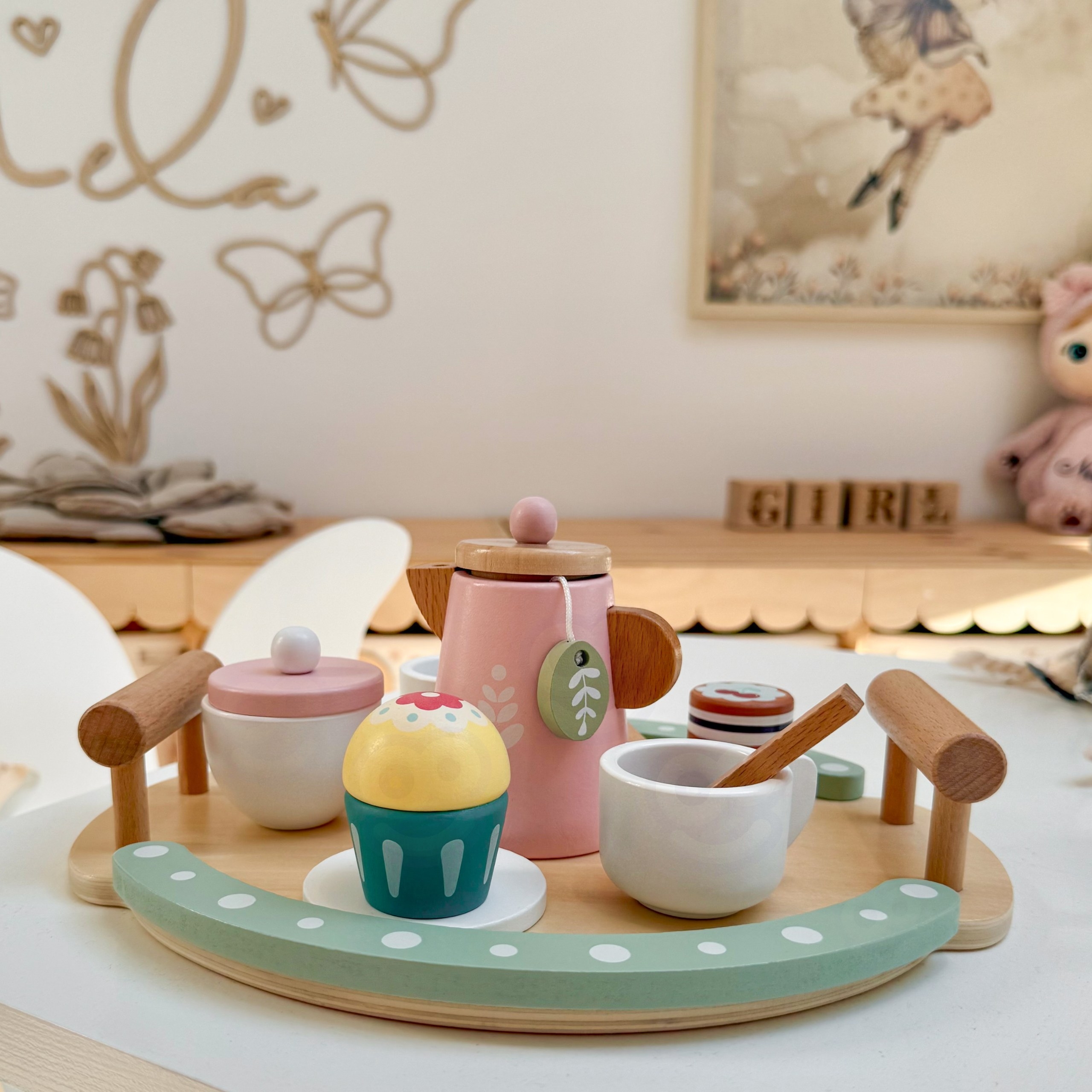 WOOPIE GREEN Drewniany Zestaw do Herbaty i Kawy 12 el. FSC