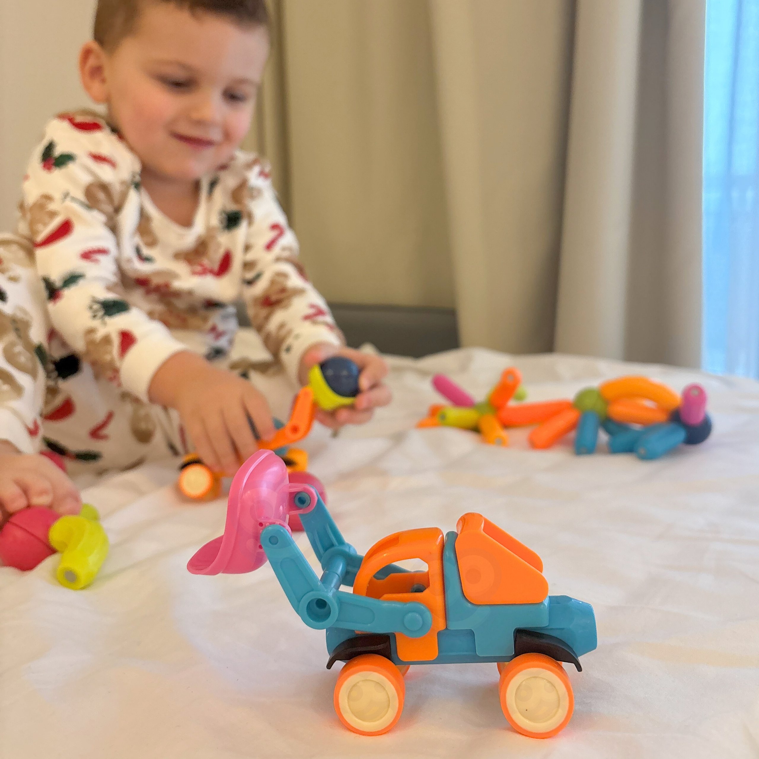 WOOPIE Magnetyczne Klocki Konstrukcyjne Pojazdy 52 el.