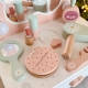 TOOKY TOY Drewniana Toaletka Akcesoria Lustro + Kosmetyki