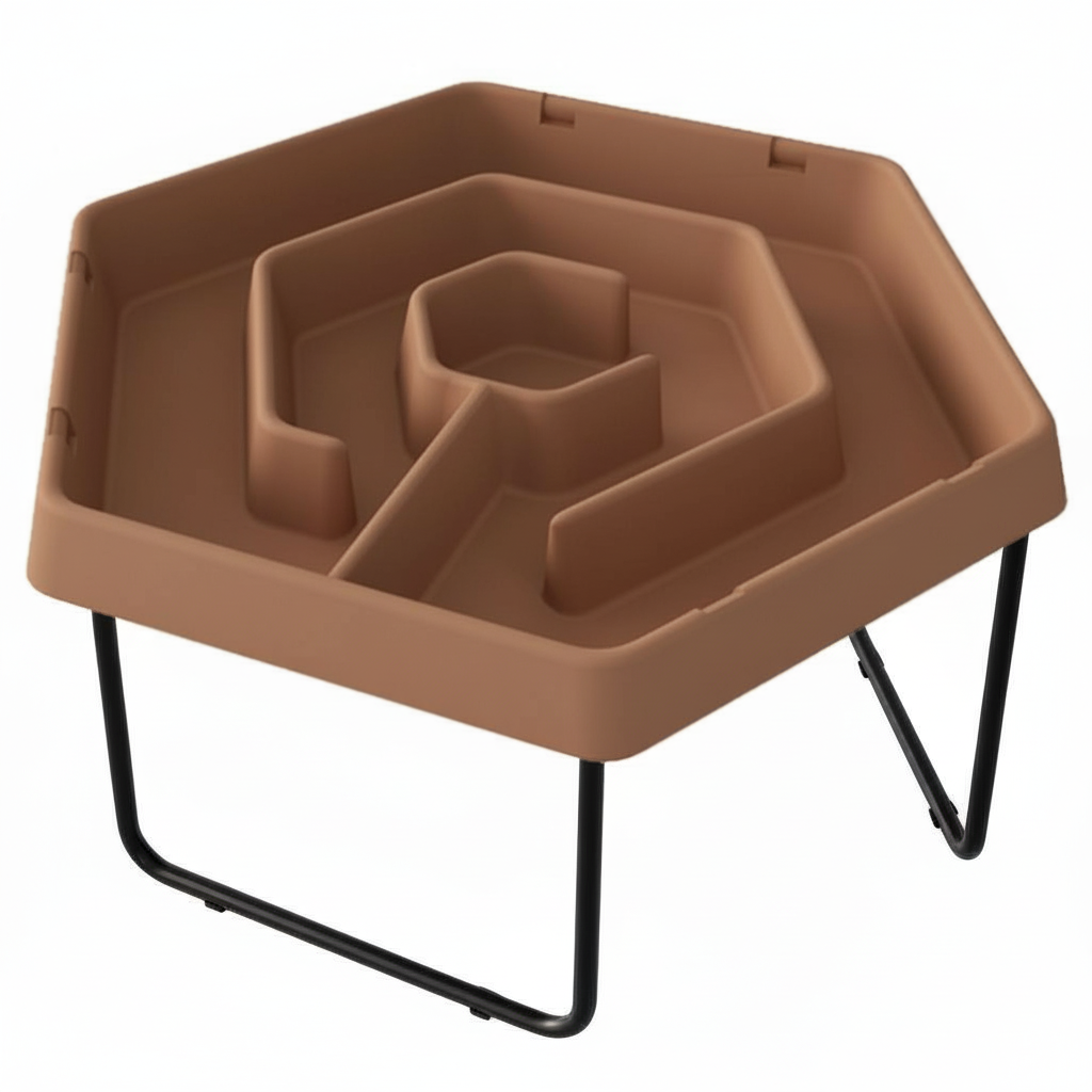 Sześciokątny stolik do zabawy piaskiem i wodą labirynt regulowana wysokość