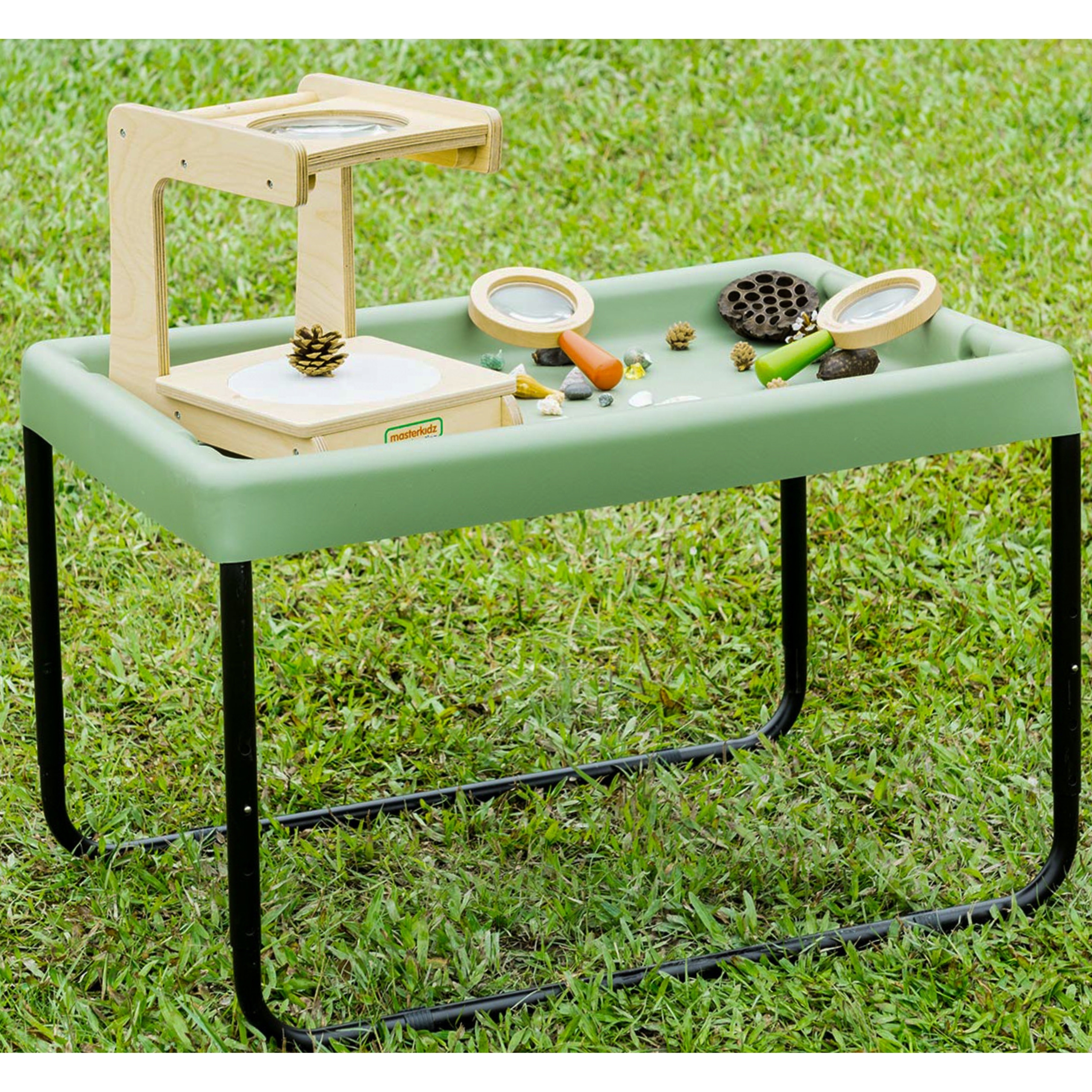 Prostokątny stolik do zabawy piaskiem i wodą regulowana wysokość - 3 z 6