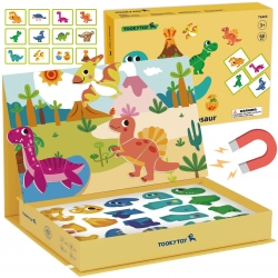 TOOKY TOY Układanka Magnetyczna Dinozaury Puzzle