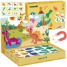 TOOKY TOY Układanka Magnetyczna Puzzle Montessori Pudełko Edukacyjne Dinozaury 68 el.