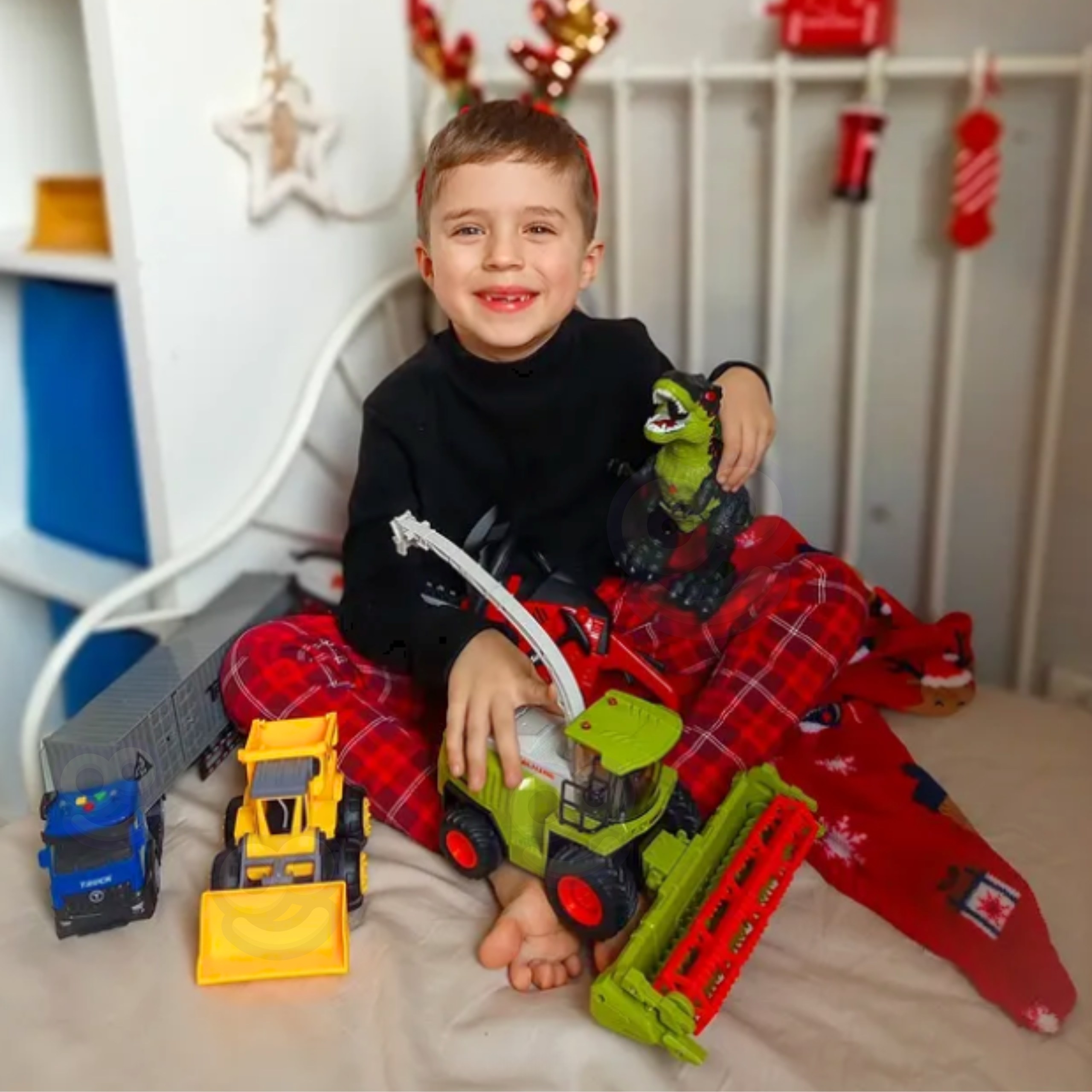 WOOPIE Zdalnie Sterowany Kombajn Zestaw Jasno Zielony