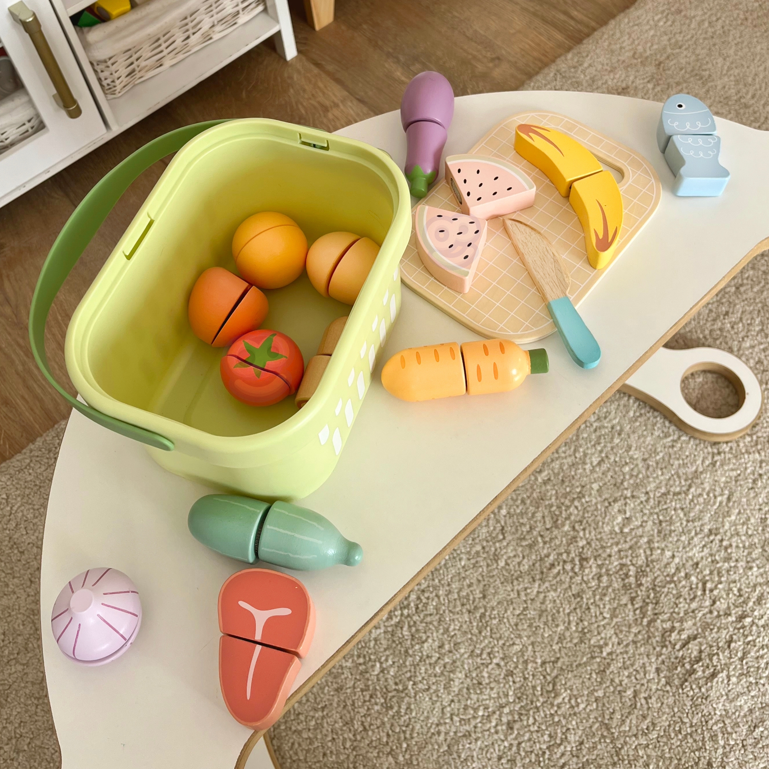 Drewniany zestaw żywność warzywa owoce - 20 z 29