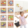Viga Układanka drewniana puzzle magnetyczne - pojazdy Certyfikat FSC