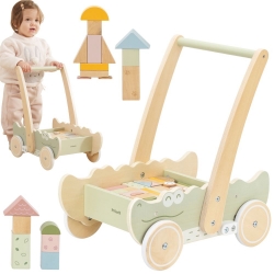 Viga Drewniany Wózek Na Klocki Pchacz