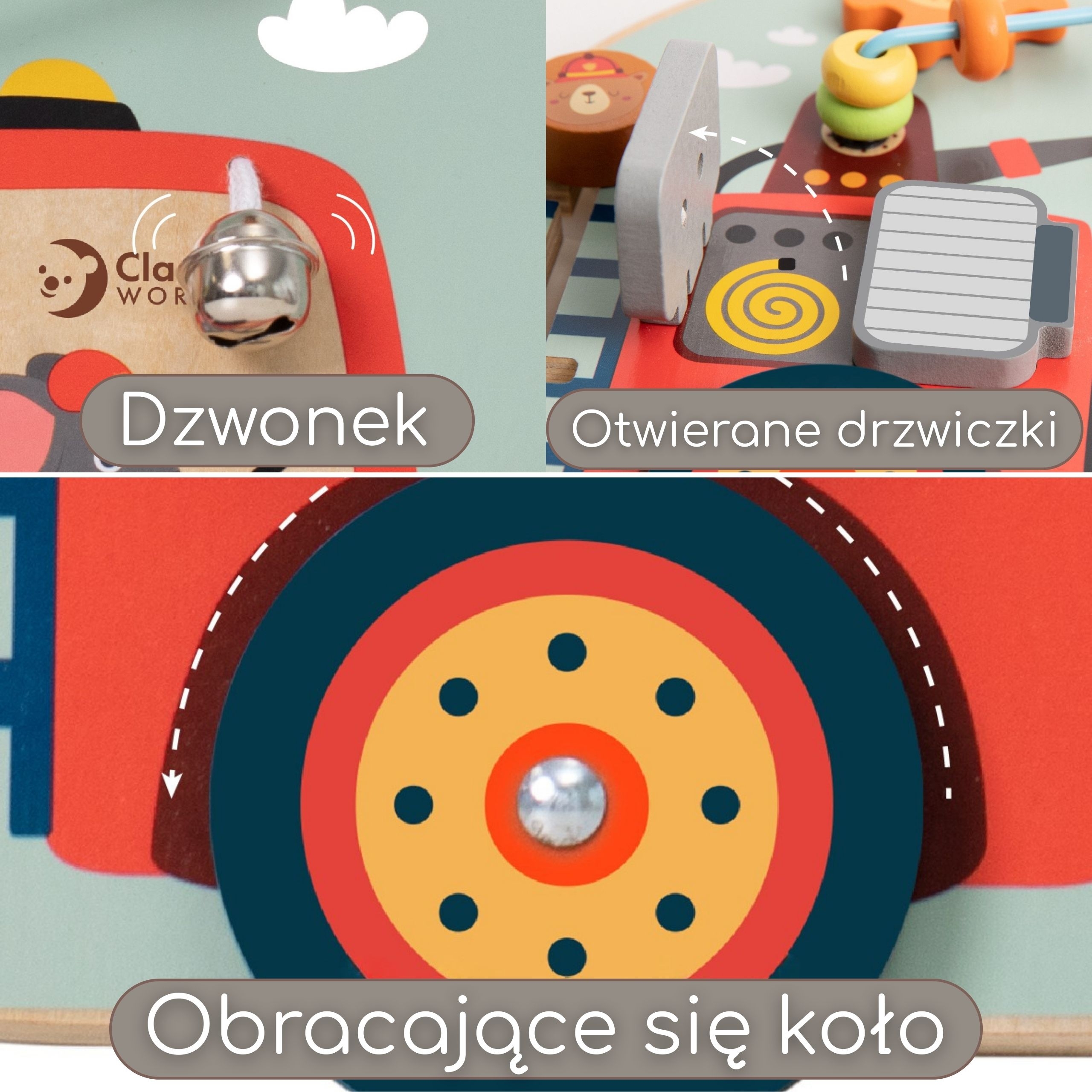 Tablica manipulacyjna wielofunkcyjna 6w1 straż - 12 z 16