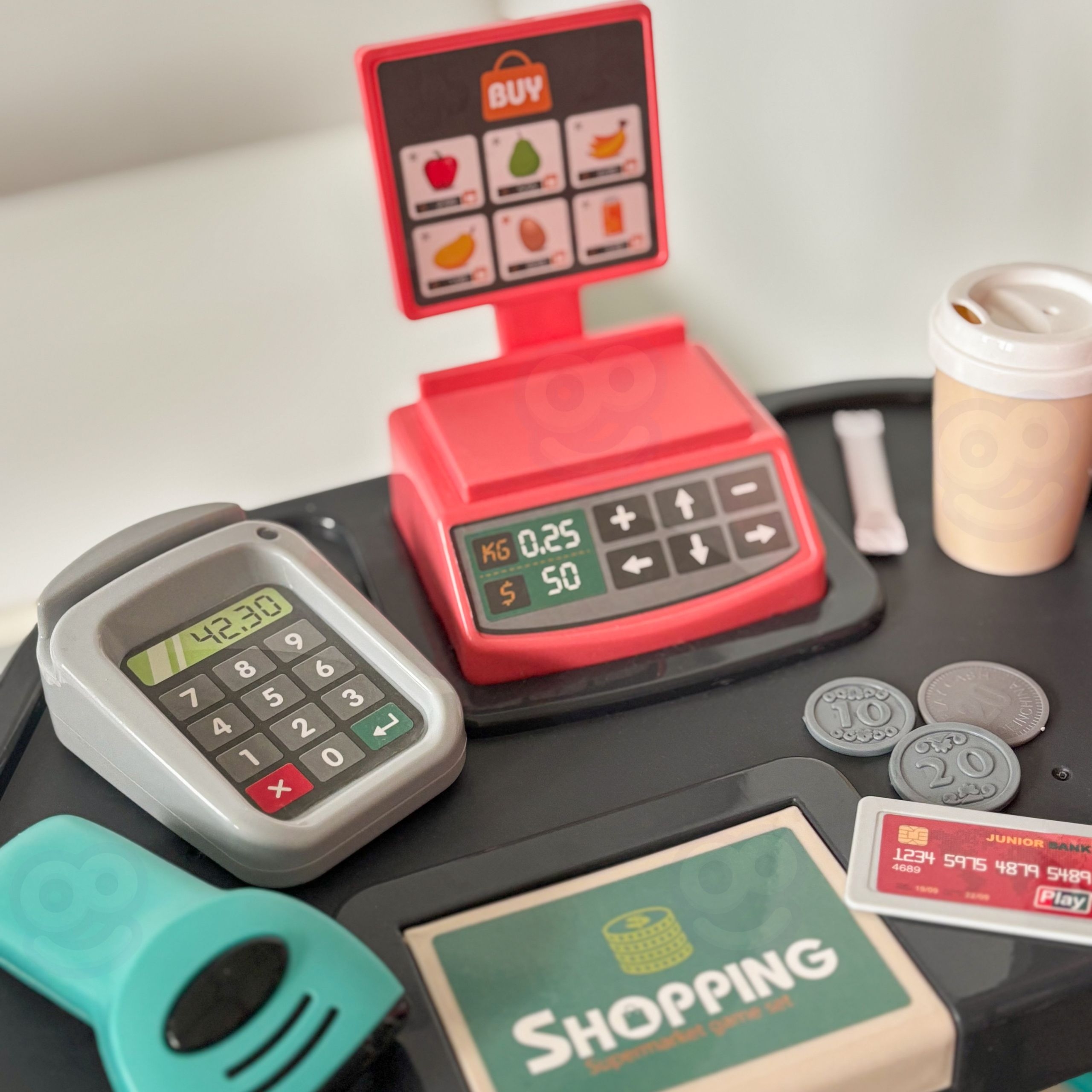 Sklep supermarket i wózek koszyk sklepowy kasa waga skaner 47 akc - 12 z 13