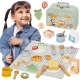 TOOKY TOY Zestaw Piknikowy Owoce do Krojenia Zestaw Śniadaniow