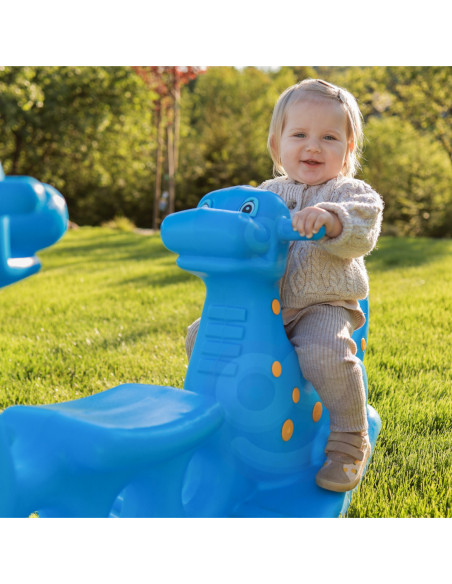 WOOPIE Bujak Wieloosobowy Dino Huśtawka Równoważna Niebieska