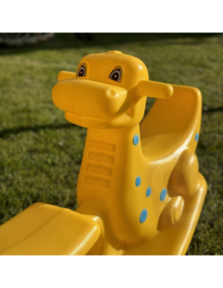 WOOPIE Bujak Wieloosobowy Dino Huśtawka Równoważna Żółta