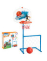 WOOPIE Zestaw 2w1 Koszykówka Bramka do Piłki Nożnej + Piłka