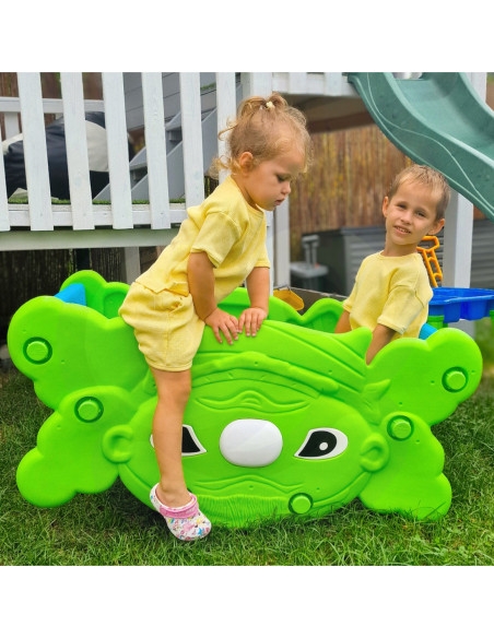 WOOPIE Stolik Piknikowy Huśtawka Bujak 2w1 Zielony