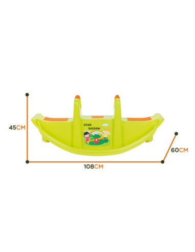 WOOPIE Bujak Wieloosobowy STAR Huśtawka Równoważna Zielona