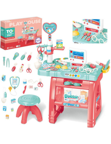 WOOPIE Gabinet Małego Lekarza Doktora Światło Dźwięk + 22 akc