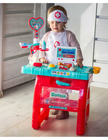 WOOPIE Gabinet Małego Lekarza Doktora Światło Dźwięk + 22 akc