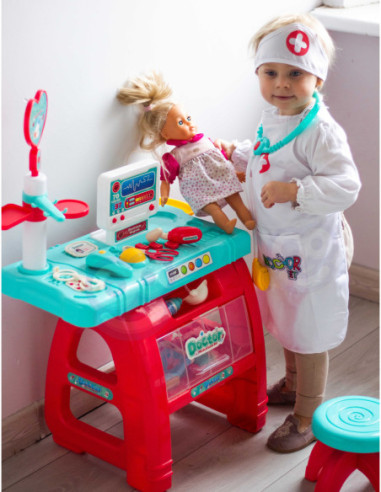 WOOPIE Gabinet Małego Lekarza Doktora Światło Dźwięk + 22 akc
