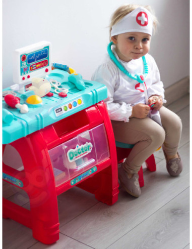 WOOPIE Gabinet Małego Lekarza Doktora Światło Dźwięk + 22 akc