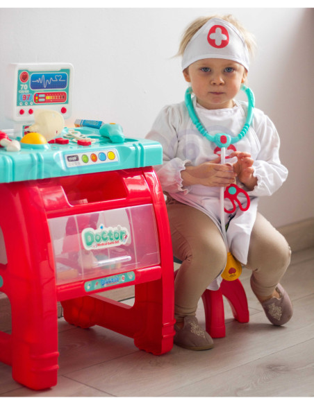 WOOPIE Gabinet Małego Lekarza Doktora Światło Dźwięk + 22 akc