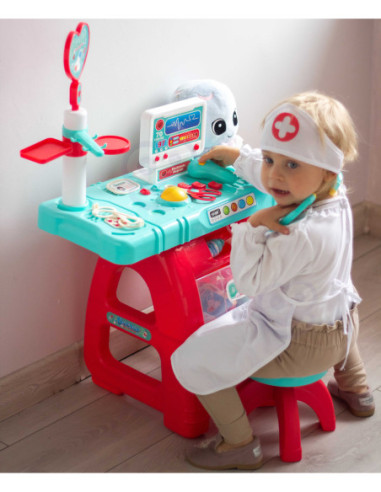 WOOPIE Gabinet Małego Lekarza Doktora Światło Dźwięk + 22 akc