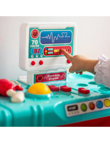WOOPIE Gabinet Małego Lekarza Doktora Światło Dźwięk + 22 akc
