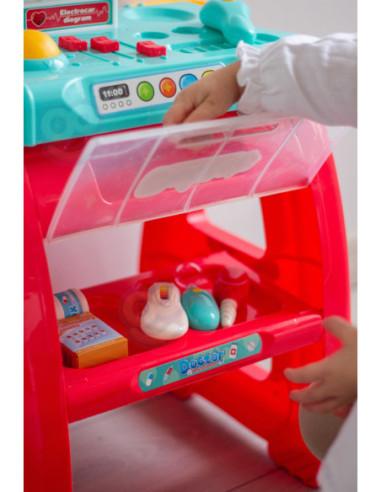 WOOPIE Gabinet Małego Lekarza Doktora Światło Dźwięk + 22 akc