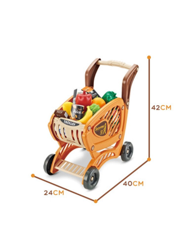 WOOPIE Sklep Supermarket Wózek Kasa Ruchome Elementy + 65 akc.