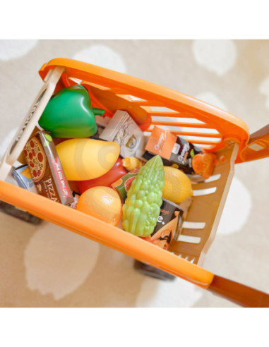 WOOPIE Wózek Sklepowy dla Dzieci Ruchome Elementy + 42 Akc.