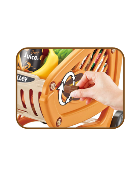 WOOPIE Wózek Sklepowy dla Dzieci Ruchome Elementy + 42 Akc.