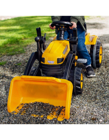 WOOPIE Ogromny Traktor Na Pedały Spychacz Żółty