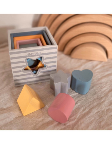 Viga Klocki Drewniana Układanka