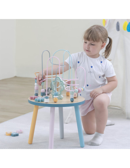 Drewniany Stolik Edukacyjny Manipulacyjny Przeplatanka Viga Toys