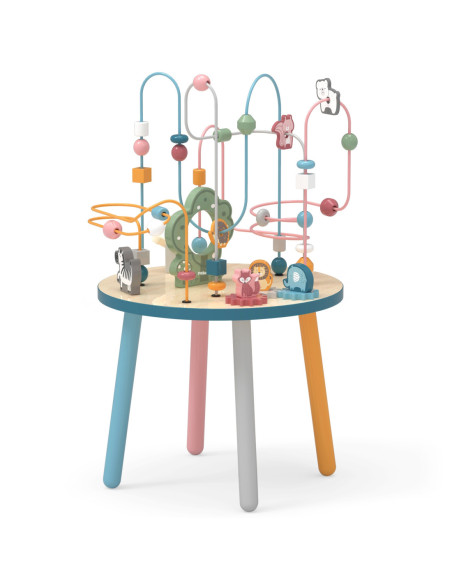 Drewniany Stolik Edukacyjny Manipulacyjny Przeplatanka Viga Toys